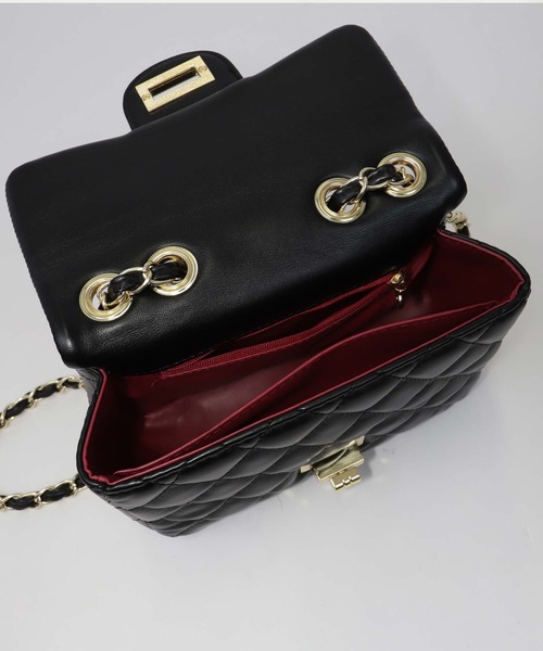 結婚式バッグ キルティング ゴールド チェーン 2way ショルダーバッグ