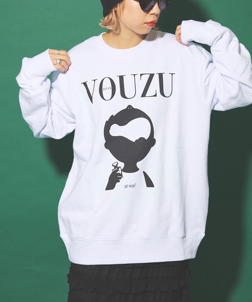 RePRODUCTION LABEL(リプロダクションレーベル)の「【ZOZO限定】【RePRODUCTION LABEL / リプロダクションレーベル】VOUZUプリントスウェット(スウェット・レディース・ホワイト/ブラック/杢グレー・M/L/XL)」の8枚目の写真