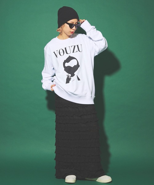 RePRODUCTION LABEL(リプロダクションレーベル)の「【ZOZO限定】【RePRODUCTION LABEL / リプロダクションレーベル】VOUZUプリントスウェット(スウェット・レディース・ホワイト/ブラック/杢グレー・M/L/XL)」の10枚目の写真