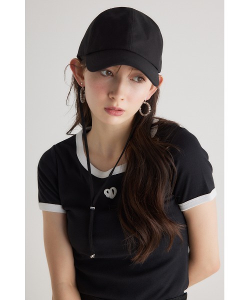 rienda(リエンダ)の「2WAYストリングキャップ(キャップ・レディース・ブラック/ライトピンク・FREE)」の20枚目の写真