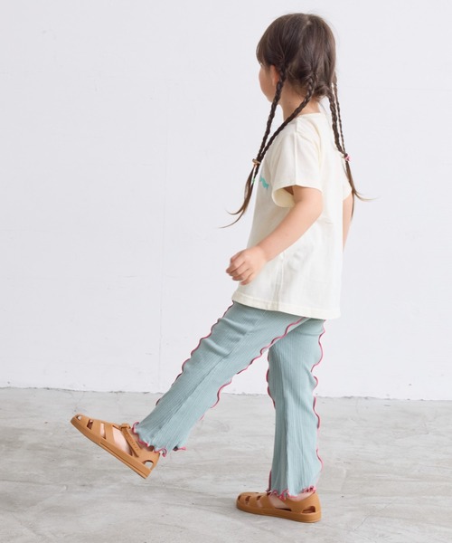 CALMIA（カルミア）の「リブメローフレアーパンツ（90～150cm）（その他パンツ・キッズ・イエロー/ラベンダー/グリーン・90/100/110/120/130/140/150）」の11枚目の写真