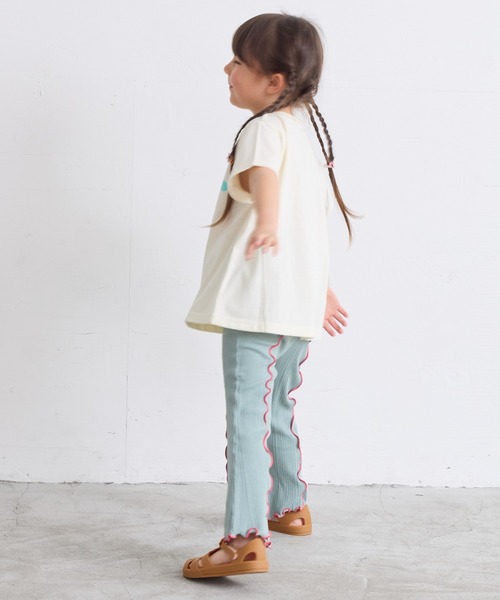 CALMIA（カルミア）の「リブメローフレアーパンツ（90～150cm）（その他パンツ・キッズ・イエロー/ラベンダー/グリーン・90/100/110/120/130/140/150）」の12枚目の写真