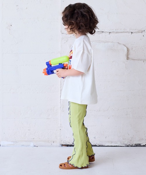 CALMIA（カルミア）の「リブメローフレアーパンツ（90～150cm）（その他パンツ・キッズ・イエロー/ラベンダー/グリーン・90/100/110/120/130/140/150）」の19枚目の写真