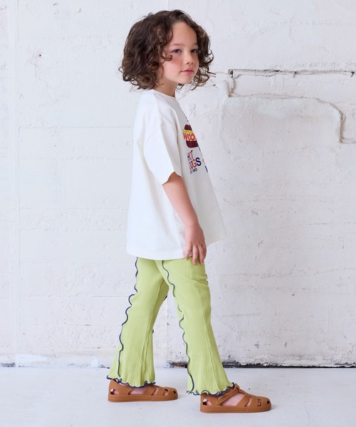 CALMIA（カルミア）の「リブメローフレアーパンツ（90～150cm）（その他パンツ・キッズ・イエロー/ラベンダー/グリーン・90/100/110/120/130/140/150）」の21枚目の写真