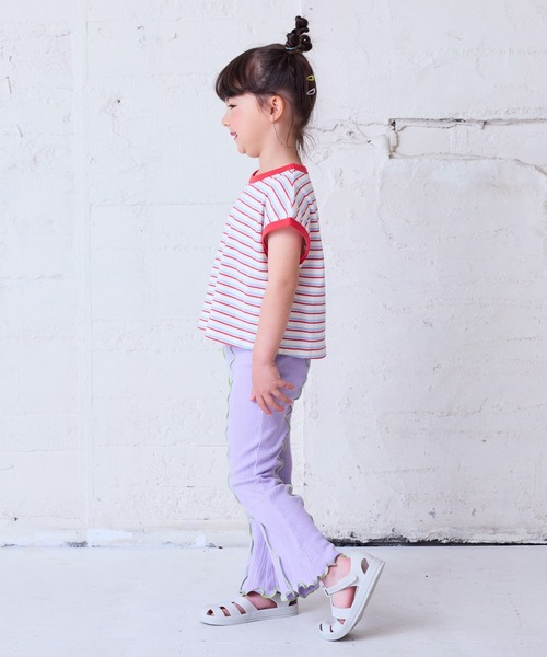 CALMIA（カルミア）の「リブメローフレアーパンツ（90～150cm）（その他パンツ・キッズ・イエロー/ラベンダー/グリーン・90/100/110/120/130/140/150）」の16枚目の写真