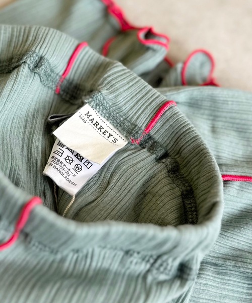 CALMIA（カルミア）の「リブメローフレアーパンツ（90～150cm）（その他パンツ・キッズ・イエロー/ラベンダー/グリーン・90/100/110/120/130/140/150）」の7枚目の写真