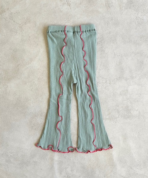 CALMIA（カルミア）の「リブメローフレアーパンツ（90～150cm）（その他パンツ・キッズ・イエロー/ラベンダー/グリーン・90/100/110/120/130/140/150）」の5枚目の写真