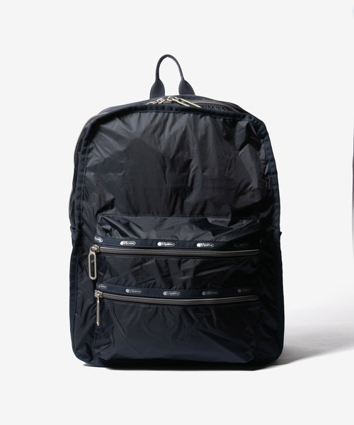 LeSportsac（レスポートサック）の「LeSportsac FUNCTIONAL BACKPACK レスポートサック  ファンクショナル バックパック（バックパック/リュック・レディース・ホワイト系/ブラック/グレー系1/ブラック系1・FREE）」の3枚目の写真