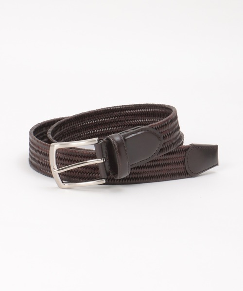 ikka（イッカ）の「レザーストレッチメッシュベルト（ベルト・メンズ・ブラック/ダークブラウン/ブラウン・FREE）」の4枚目の写真