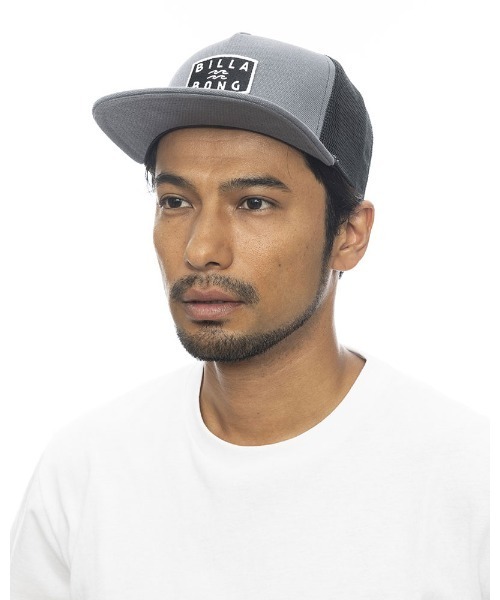 BILLABONG(ビラボン)の「BILLABONG メンズ CANVAS TRUCKER キャップ 【2024年春夏モデル】/ビラボンロゴキャップ(キャップ・メンズ・ブラック/グレー系その他/グレー・FREE)」の1枚目の写真