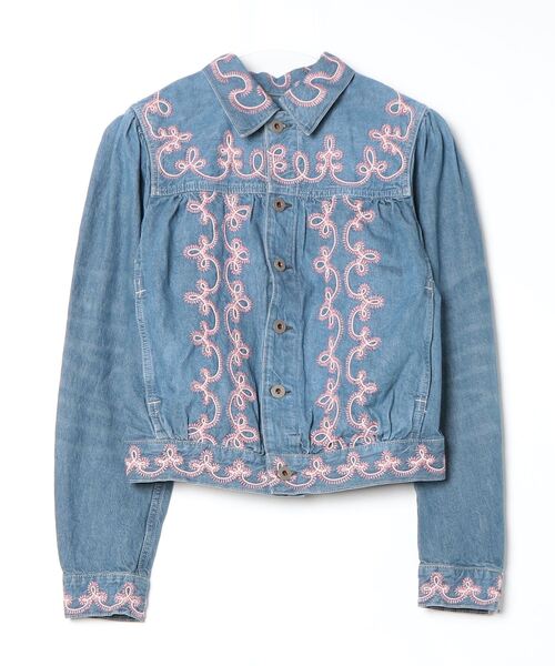RRL（ダブル アール エル）の「エンブロイダリー デニム ジャケット（デニムジャケット・レディース・ブルー・3/4/2/1/5）」の8枚目の写真