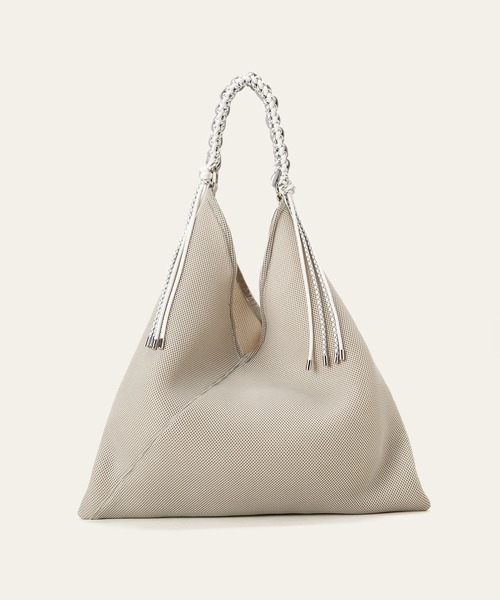 LE VERNIS(ル・ベルニ)の「LE VERNIS(ル・ベルニ)Paracord handle mesh bag(トートバッグ・レディース・イエロー/ネイビー/ベージュ/ブラウン/ブラック・FREE)」の14枚目の写真