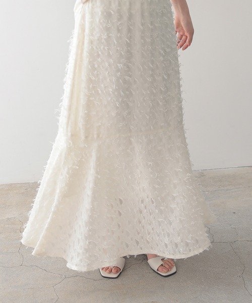 ♡新品♡ブルレア　ジャガードスカート　ホワイト40 再販】1/24(Fri)21:00- Jacquard skirt 即納 | Bluelea