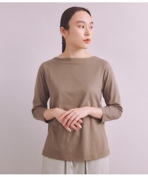 SIPULI（シプリ）の「［Elama］Organic Cotton Cross Jersey ボートネックプルオーバー（Tシャツ/カットソー）」