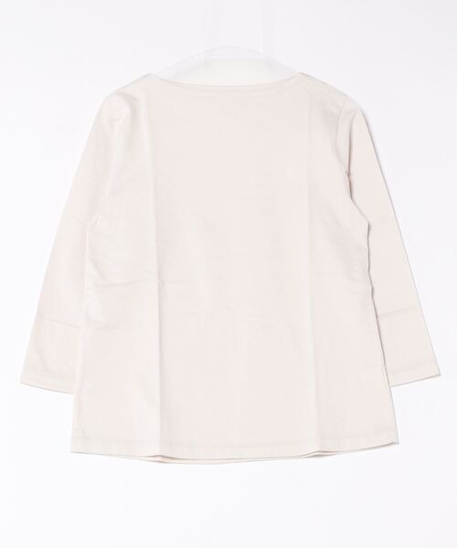 SIPULI（シプリ）の「［Elama］Organic Cotton Cross Jersey ボートネックプルオーバー（Tシャツ/カットソー・レディース・カーキ/ライトグレー・3/2）」の13枚目の写真
