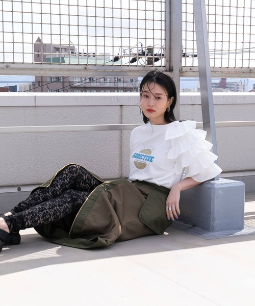 bohmal(ボマール)の「レースレギンス(レギンス/スパッツ・レディース・ブラック/ライム/ブルー・FREE)」の9枚目の写真