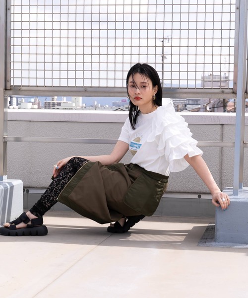 bohmal(ボマール)の「レースレギンス(レギンス/スパッツ・レディース・ブラック/ライム/ブルー・FREE)」の11枚目の写真