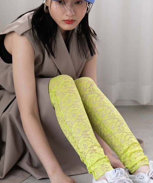 bohmal(ボマール)の「レースレギンス(レギンス/スパッツ・レディース・ブラック/ライム/ブルー・FREE)」の22枚目の写真