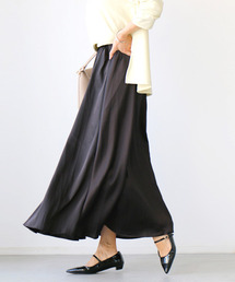 Ehre style | 品のある装いに。カジュアルで終わらせない！サテンタックスカート(スカート)