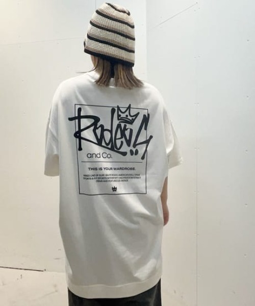 RODEO CROWNS WIDE BOWL（ロデオクラウンズワイドボウル）の「Sign Logo BY半袖ワンピース（ワンピース・レディース・ブラック/ミント/ホワイト/ブルー系その他/オフホワイト・FREE）」の2枚目の写真