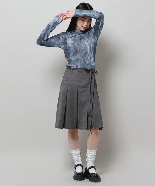 FANCY CLUB（ファンシークラブ）の「NASTY FANCY CLUB／デニムプリント シースルーフーディー 2116649（Tシャツ/カットソー・レディース・ブラック/ブルー・FREE）」の12枚目の写真