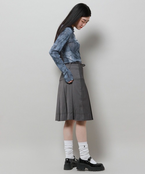 FANCY CLUB（ファンシークラブ）の「NASTY FANCY CLUB／デニムプリント シースルーフーディー 2116649（Tシャツ/カットソー・レディース・ブラック/ブルー・FREE）」の13枚目の写真