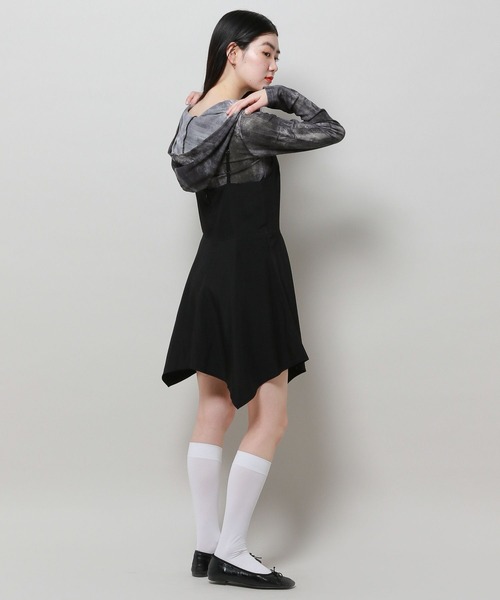 FANCY CLUB（ファンシークラブ）の「NASTY FANCY CLUB／デニムプリント シースルーフーディー 2116649（Tシャツ/カットソー・レディース・ブラック/ブルー・FREE）」の19枚目の写真