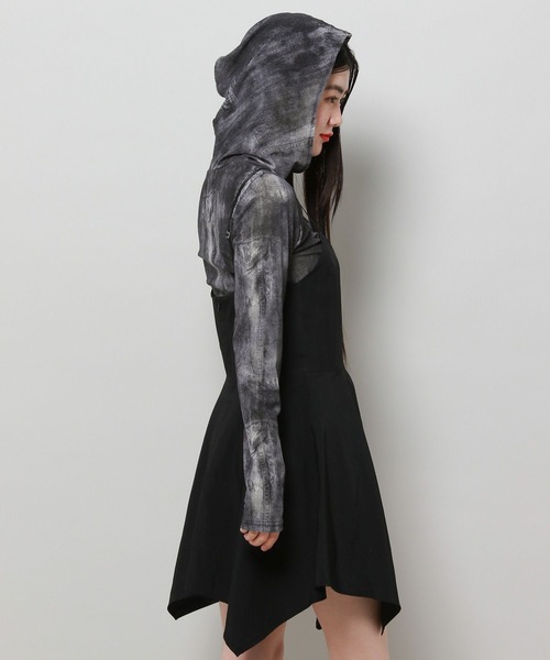 FANCY CLUB（ファンシークラブ）の「NASTY FANCY CLUB／デニムプリント シースルーフーディー 2116649（Tシャツ/カットソー・レディース・ブラック/ブルー・FREE）」の21枚目の写真