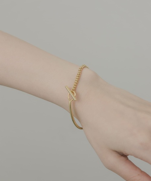 SMELLY（スメリー）の「チェーンコンビメタルバングル（バングル/リストバンド・レディース・ゴールド・-）」の6枚目の写真