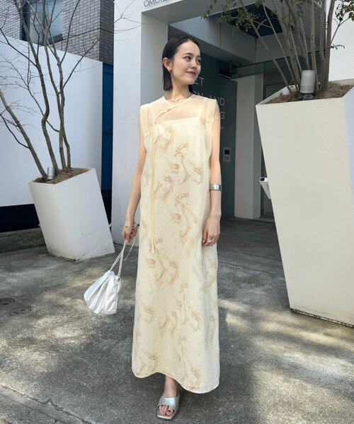 mystic（ミスティック）の「【森川企画】チャイニーシアーワンピース