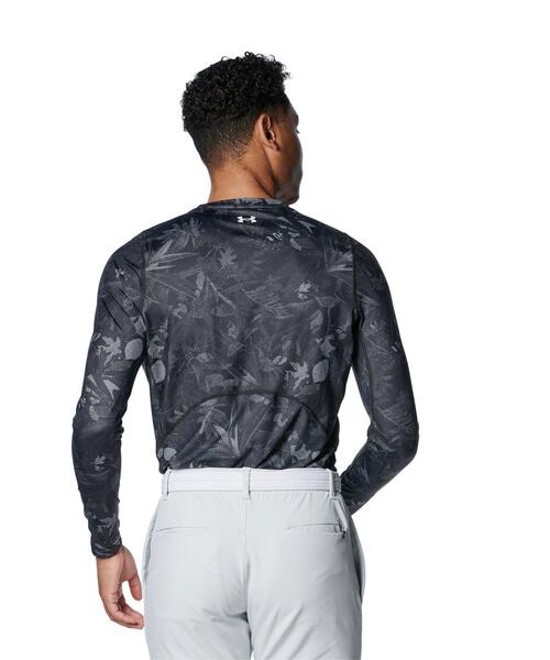UNDER ARMOUR(アンダーアーマー)の「UAアイソチル フィッティド ノベルティ ロングスリーブ クルーネック シャツ(ゴルフ/メンズ)(Tシャツ/カットソー・メンズ・ブラック・S/2XL/XL/M/L)」の2枚目の写真