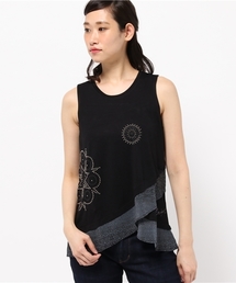 ★「Desigual/デシグアル」ノースリーブロングTシャツ