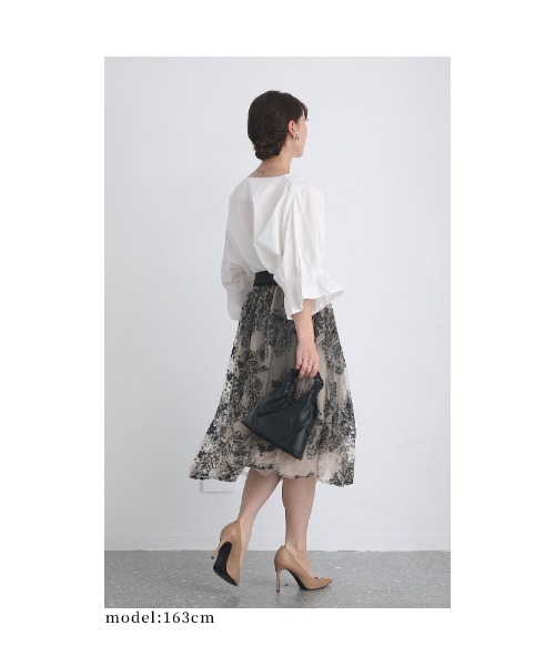 Sawa a la mode（サワアラモード）の「つぼみ袖ドルマントップス（シャツ/ブラウス・レディース・ホワイト/ブラック・FREE）」の18枚目の写真