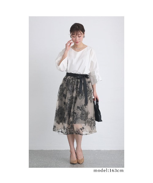 Sawa a la mode（サワアラモード）の「つぼみ袖ドルマントップス（シャツ/ブラウス・レディース・ホワイト/ブラック・FREE）」の20枚目の写真