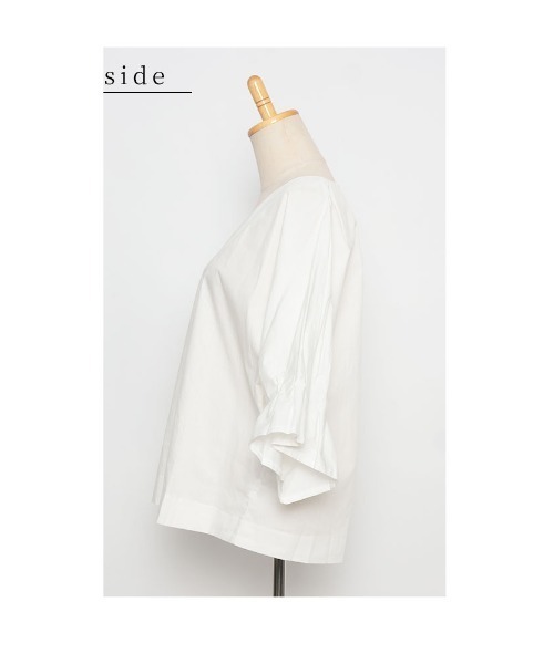 Sawa a la mode（サワアラモード）の「つぼみ袖ドルマントップス（シャツ/ブラウス・レディース・ホワイト/ブラック・FREE）」の22枚目の写真