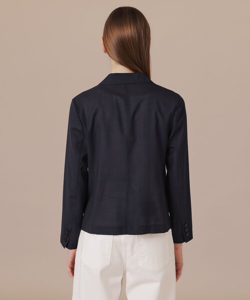 MACKINTOSH LONDON（マッキントッシュ ロンドン）の「ウォッシャブルウールストレッチジャケット（テーラードジャケット・レディース・ネイビー・38/40）」の5枚目の写真