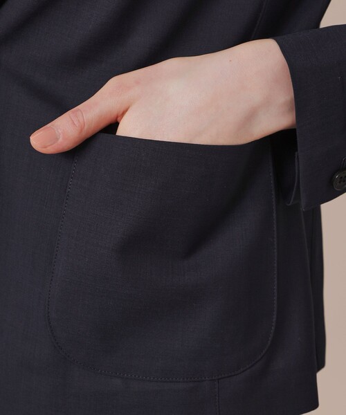 MACKINTOSH LONDON（マッキントッシュ ロンドン）の「ウォッシャブルウールストレッチジャケット（テーラードジャケット・レディース・ネイビー・38/40）」の7枚目の写真