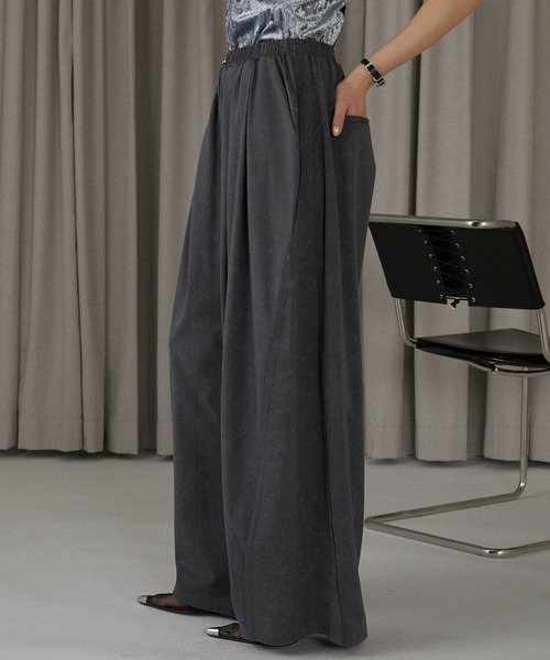 PRANK PROJECT（プランクプロジェクト）の「ボリュームジャージパンツ/ Volume Jersey Pants（ワンピース・レディース・アイボリー/カーキ/チャコールグレー・36/38）」の12枚目の写真