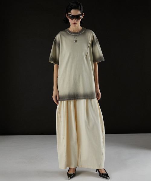 PRANK PROJECT（プランクプロジェクト）の「ボリュームジャージパンツ/ Volume Jersey Pants（ワンピース・レディース・アイボリー/カーキ/チャコールグレー・36/38）」の5枚目の写真