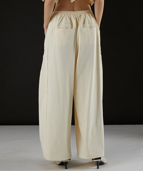 PRANK PROJECT（プランクプロジェクト）の「ボリュームジャージパンツ/ Volume Jersey Pants（ワンピース・レディース・アイボリー/カーキ/チャコールグレー・36/38）」の17枚目の写真