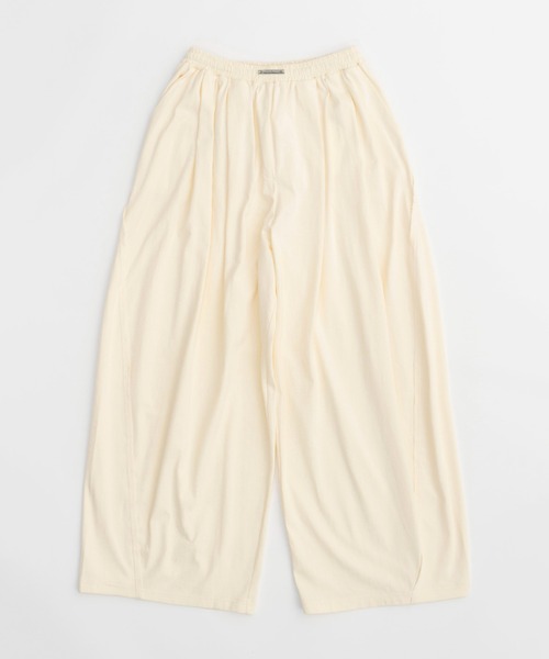 PRANK PROJECT（プランクプロジェクト）の「ボリュームジャージパンツ/ Volume Jersey Pants（ワンピース・レディース・アイボリー/カーキ/チャコールグレー・36/38）」の21枚目の写真