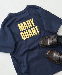 MARY QUANT × PUBLUX/マリークワント 花柄発泡プリントロゴTシャツ 限定展開