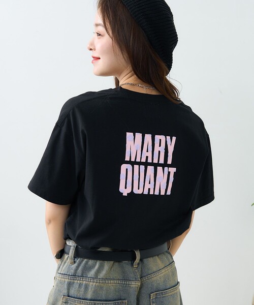 PUBLUX(パブリュクス)の「MARY QUANT × PUBLUX/マリークワント 花柄発泡プリントロゴTシャツ 限定展開(Tシャツ/カットソー・レディース・ネイビー/ホワイト/ブラック/オフホワイト・フリ-)」の6枚目の写真