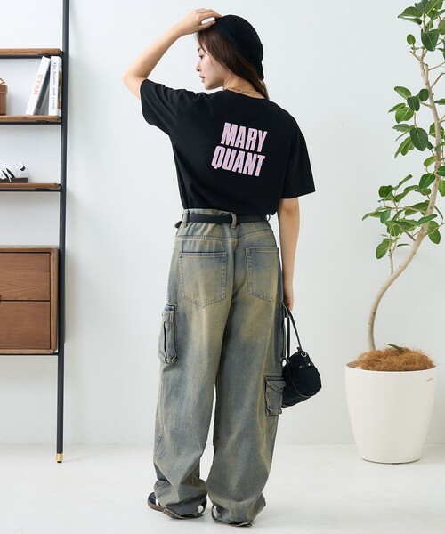 PUBLUX(パブリュクス)の「MARY QUANT × PUBLUX/マリークワント 花柄発泡プリントロゴTシャツ 限定展開(Tシャツ/カットソー・レディース・ネイビー/ホワイト/ブラック/オフホワイト・フリ-)」の8枚目の写真
