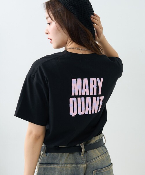 PUBLUX(パブリュクス)の「MARY QUANT × PUBLUX/マリークワント 花柄発泡プリントロゴTシャツ 限定展開(Tシャツ/カットソー・レディース・ネイビー/ホワイト/ブラック/オフホワイト・フリ-)」の10枚目の写真