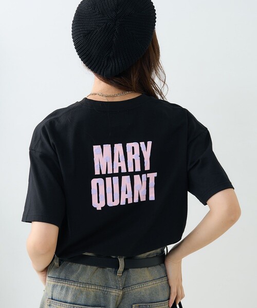 PUBLUX(パブリュクス)の「MARY QUANT × PUBLUX/マリークワント 花柄発泡プリントロゴTシャツ 限定展開(Tシャツ/カットソー・レディース・ネイビー/ホワイト/ブラック/オフホワイト・フリ-)」の13枚目の写真