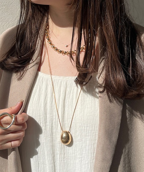 DouDou（ドゥドゥ）の「メタルモチーフネックレス（ネックレス・レディース・ゴールド/シルバー・FREE）」の10枚目の写真