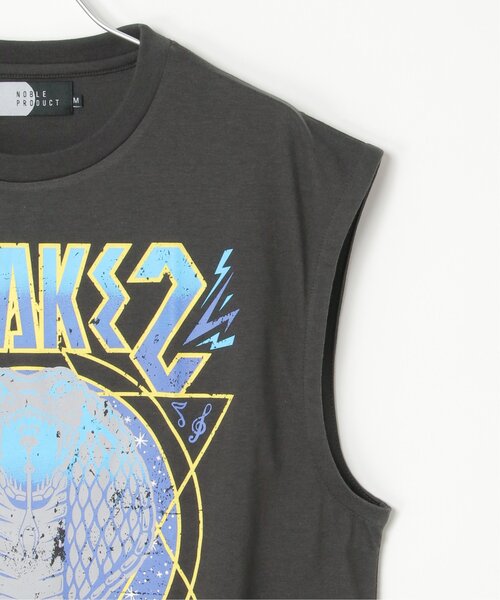 VENCEEXCHANGE（ヴァンスエクスチェンジ）の「ビッグシルエットプリントノースリーブ（Tシャツ/カットソー・メンズ・ダークグレー/ブラック/チェック/ストライプ/チャコール/その他1・M/L）」の9枚目の写真