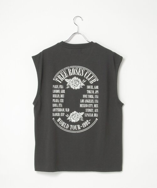 VENCEEXCHANGE（ヴァンスエクスチェンジ）の「ビッグシルエットプリントノースリーブ（Tシャツ/カットソー・メンズ・ダークグレー/ブラック/チェック/ストライプ/チャコール/その他1・M/L）」の16枚目の写真