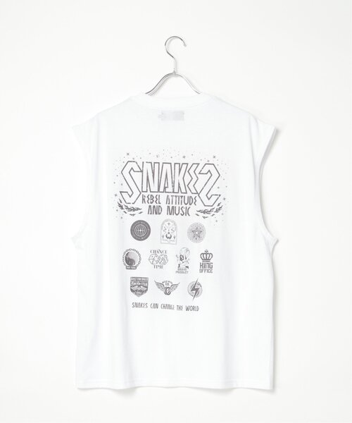 VENCEEXCHANGE（ヴァンスエクスチェンジ）の「ビッグシルエットプリントノースリーブ（Tシャツ/カットソー・メンズ・ダークグレー/ブラック/チェック/ストライプ/チャコール/その他1・M/L）」の19枚目の写真